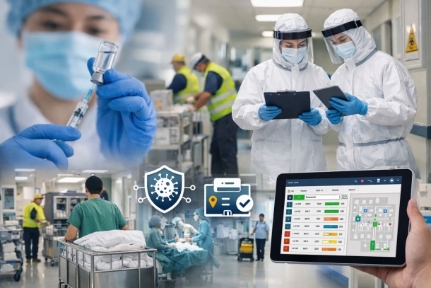 從缺工浪潮看醫療後勤：為何「感控思維」與「數位派工」成為醫院評鑑的新標配？